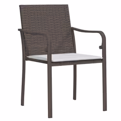 VidaXL 3187073 chaise d'extérieur Terrace Siège rembourré Polyester Crème, Blanc