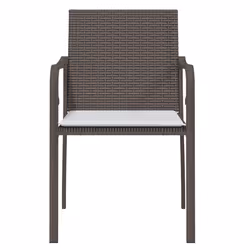 VidaXL 3187073 chaise d'extérieur Terrace Siège rembourré Polyester Crème, Blanc - Vue supplémentaire 4
