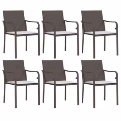 VidaXL 3187074, Terrace, Siège rembourré, Polyester, Crème, Blanc, 110 kg, 560 mm