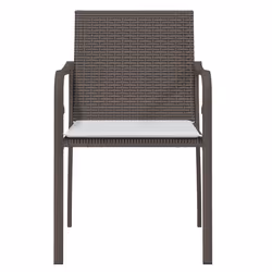 VidaXL 3187074 chaise d'extérieur Terrace Siège rembourré Polyester Crème, Blanc - Vue supplémentaire 4