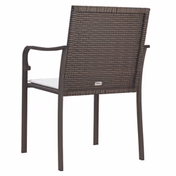 VidaXL 3187074 chaise d'extérieur Terrace Siège rembourré Polyester Crème, Blanc - Vue supplémentaire 6