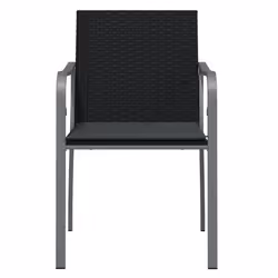 VidaXL 3187075 chaise d'extérieur Terrace Siège rembourré Polyester Gris - Vue supplémentaire 4