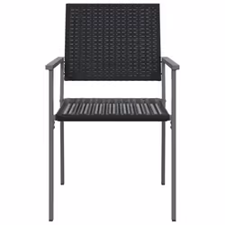 VidaXL 3187083 chaise d'extérieur Terrace Polyuréthane, Acier Noir - Vue supplémentaire 4