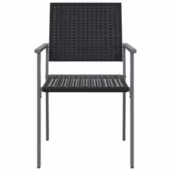 VidaXL 3187084 chaise d'extérieur Terrace Polyuréthane, Acier Noir - Vue supplémentaire 4