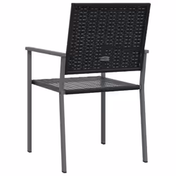VidaXL 3187084 chaise d'extérieur Terrace Polyuréthane, Acier Noir - Vue supplémentaire 6