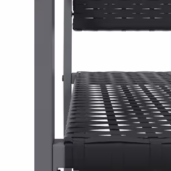 VidaXL 3187084 chaise d'extérieur Terrace Polyuréthane, Acier Noir - Vue supplémentaire 7