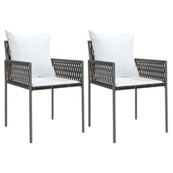 VidaXL 3187087 chaise d'extérieur Terrace Siège rembourré Polyester Crème, Blanc