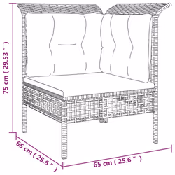 VidaXL 3187474 ensemble de meubles de jardin - Vue supplémentaire 8