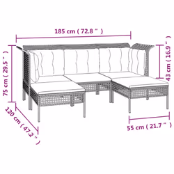 VidaXL 3187552 ensemble de meubles de jardin - Vue supplémentaire 6