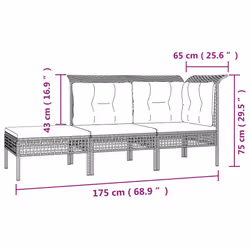 VidaXL 3187553 ensemble de meubles de jardin - Vue supplémentaire 7