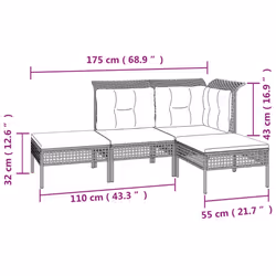 VidaXL 3187553 ensemble de meubles de jardin - Vue supplémentaire 8