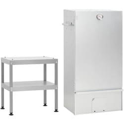 Vidaxl - Fumoir à four à barbecue avec table acier galvanisé
