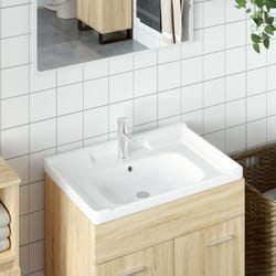 Vidaxl - vier de salle de bain blanc 71x48x23cm rectangulaire céramique