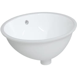 Vidaxl - vier de salle de bain blanc 49x40,5x21 cm ovale céramique