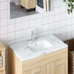 Cet évier est un supplément chic et intemporel à toute salle de bain, toilettes ou salle d'eau. Matériau durable : la vasque ...