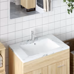 Cet évier est un supplément chic et intemporel à toute salle de bain, toilettes ou salle d'eau. Matériau durable : la vasque ...