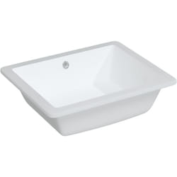 Vidaxl - vier de salle de bain blanc rectangulaire céramique