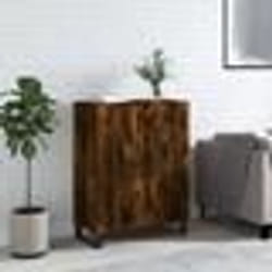 vidaXL Buffet chêne fumé 69,5x34x90 cm bois d'ingénierie