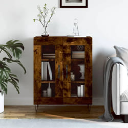 vidaXL Buffet chêne fumé 69,5x34x90 cm