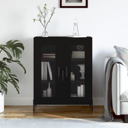 Vidaxl - Buffet noir 69,5x34x90 cm bois d'ingénierie