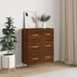 vidaXL Buffet chêne marron 69,5x34x90 cm bois d'ingénierie