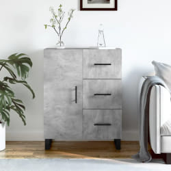 vidaXL Buffet Gris Béton