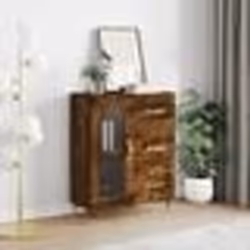 vidaXL Buffet chêne fumé 69,5x34x90 cm bois d'ingénierie