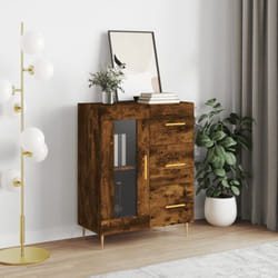 Vidaxl - Buffet chêne fumé 69,5x34x90 cm bois d'ingénierie