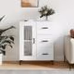 vidaXL Buffet blanc 69,5x34x90 cm bois d'ingénierie