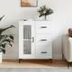 vidaXL Buffet blanc 69,5x34x90 cm bois d'ingénierie