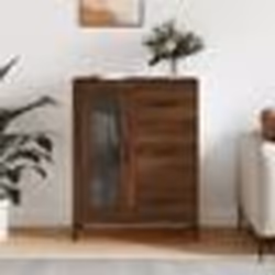 vidaXL Buffet chêne marron 69,5x34x90 cm bois d'ingénierie