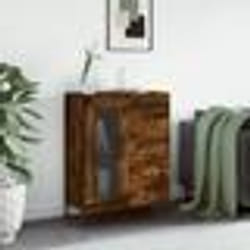 vidaXL Buffet chêne fumé 69,5x34x90 cm bois d'ingénierie
