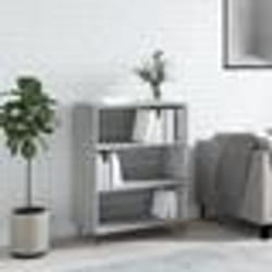 vidaXL Bibliothèque sonoma gris 69,5x32,5x90 cm bois d'ingénierie