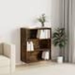 vidaXL Bibliothèque chêne fumé 69,5x32,5x90 cm bois d'ingénierie