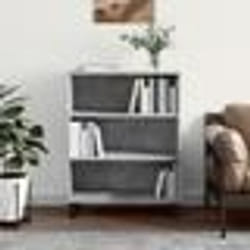 vidaXL Armoire à étagères gris béton 69,5x32,5x90 cm bois d'ingénierie