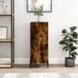 vidaXL Buffet Chêne fumé 34,5x34x90 cm Bois d'ingénierie