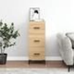 vidaXL Buffet Chêne sonoma 34,5x34x90 cm Bois d'ingénierie