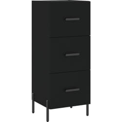 Buffet Noir 34,5x34x90 cm Bois d'ingénierie Vidaxl