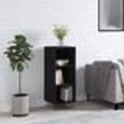 vidaXL Buffet noir 34,5x32,5x90 cm bois d'ingénierie