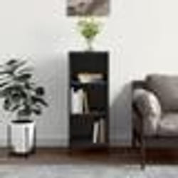 vidaXL Buffet noir 34,5x32,5x90 cm bois d'ingénierie