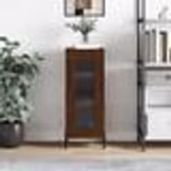 vidaXL Buffet Chêne marron 34,5x34x90 cm Bois d'ingénierie