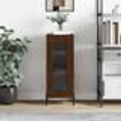vidaXL Buffet Chêne marron 34,5x34x90 cm Bois d'ingénierie