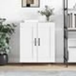 vidaXL Buffet blanc 69,5x34x90 cm bois d'ingénierie