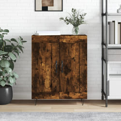 Buffet vidaXL Chêne Fumé 69,5x34x90 cm Bois D'ingénierie