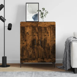 vidaXL Buffet chêne fumé 69,5x34x90 cm bois d'ingénierie