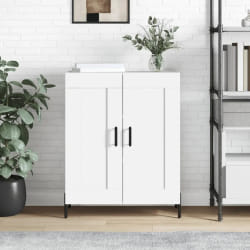 vidaXL Buffet blanc 69,5x34x90 cm bois d'ingénierie