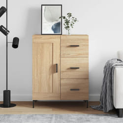 vidaXL Buffet chêne sonoma 69,5x34x90 cm bois d'ingénierie