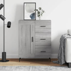 vidaXL Buffet sonoma gris 69,5x34x90 cm