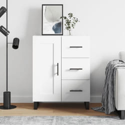 vidaXL Buffet blanc 69,5x34x90 cm bois d'ingénierie
