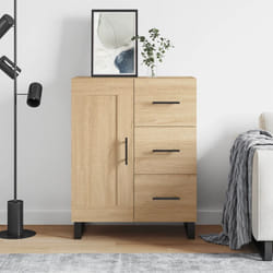 vidaXL Buffet chêne sonoma 69,5x34x90 cm bois d'ingénierie